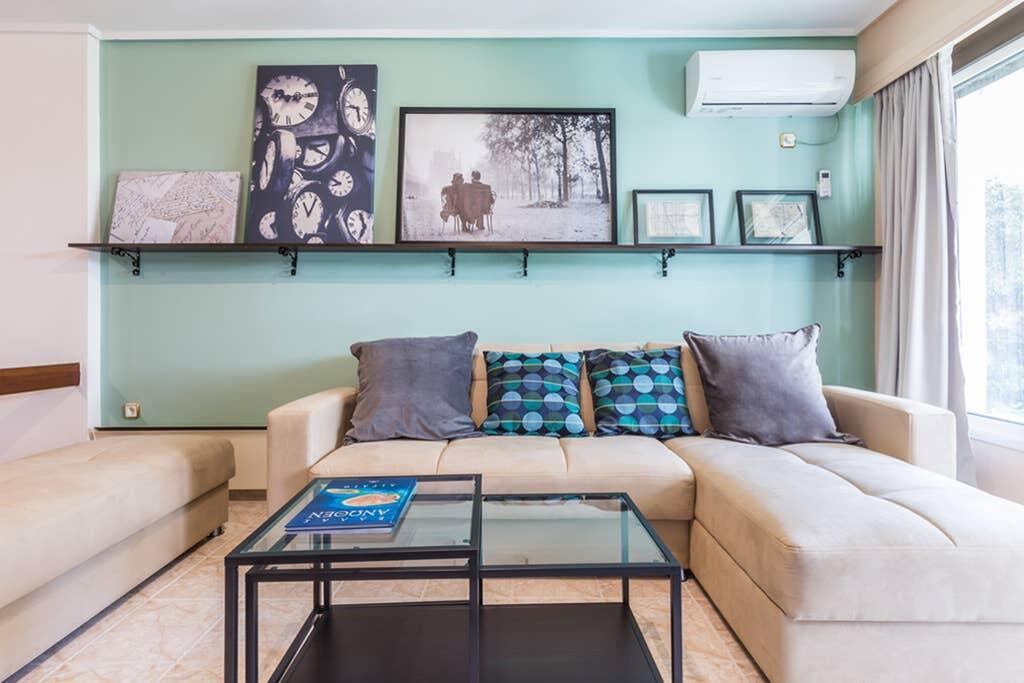Sunny Apartment With 2 Bedrooms And Garden Glifada Zewnętrze zdjęcie