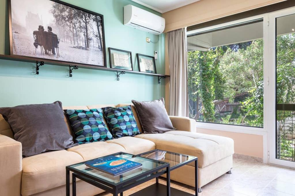 Sunny Apartment With 2 Bedrooms And Garden Glifada Zewnętrze zdjęcie